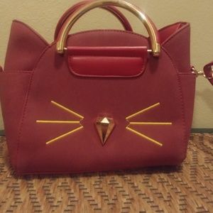 Darling red "cat" purse